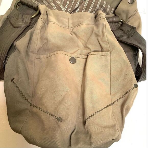 Mike & Chris Vintage Large Shoulder Hobo Bag/Workbag. Two snap side pockets tote - Picture 8 of 13